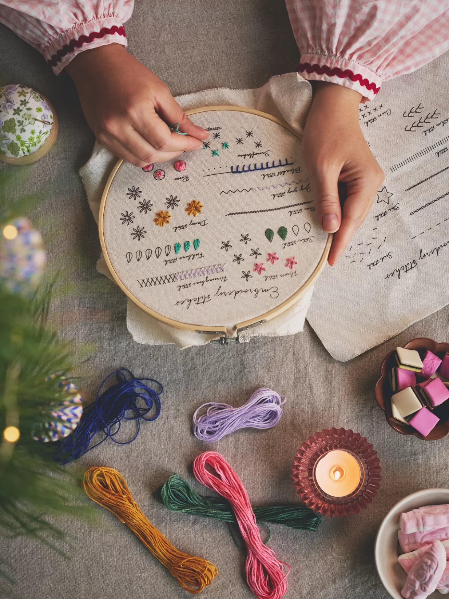 Søstrene Grene Broderisæt Til Begyndere