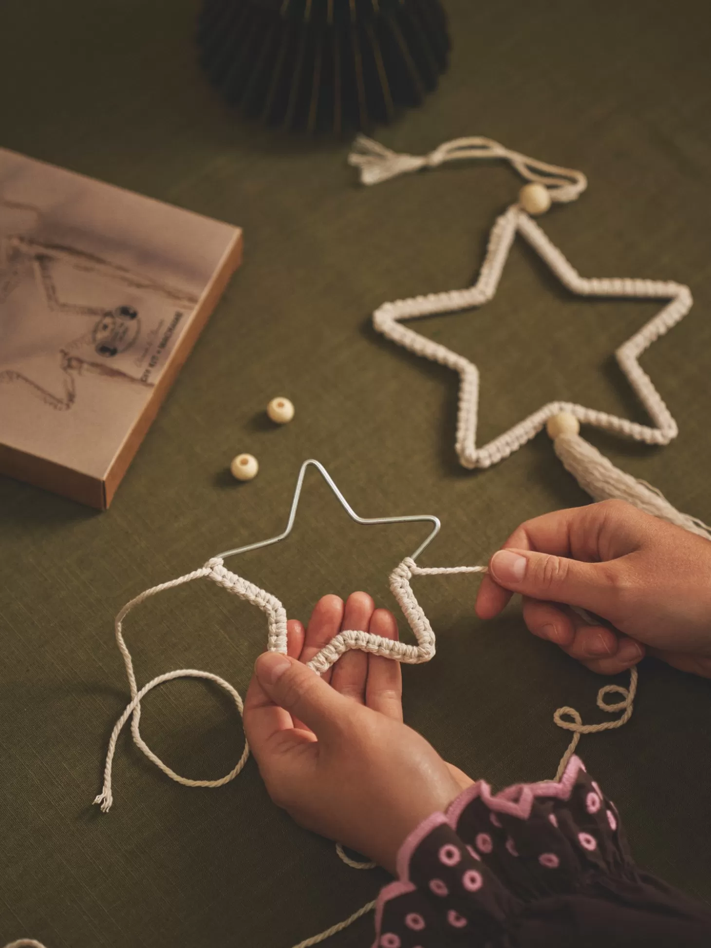 Søstrene Grene DIY Macramé-stjerner