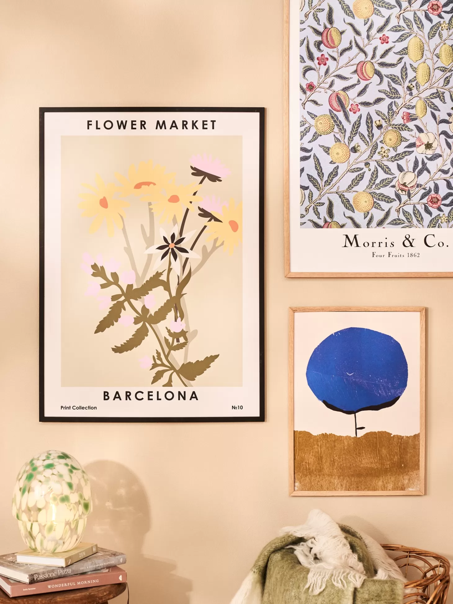 Søstrene Grene Plakat Flower Market Barcelona 50 X 70