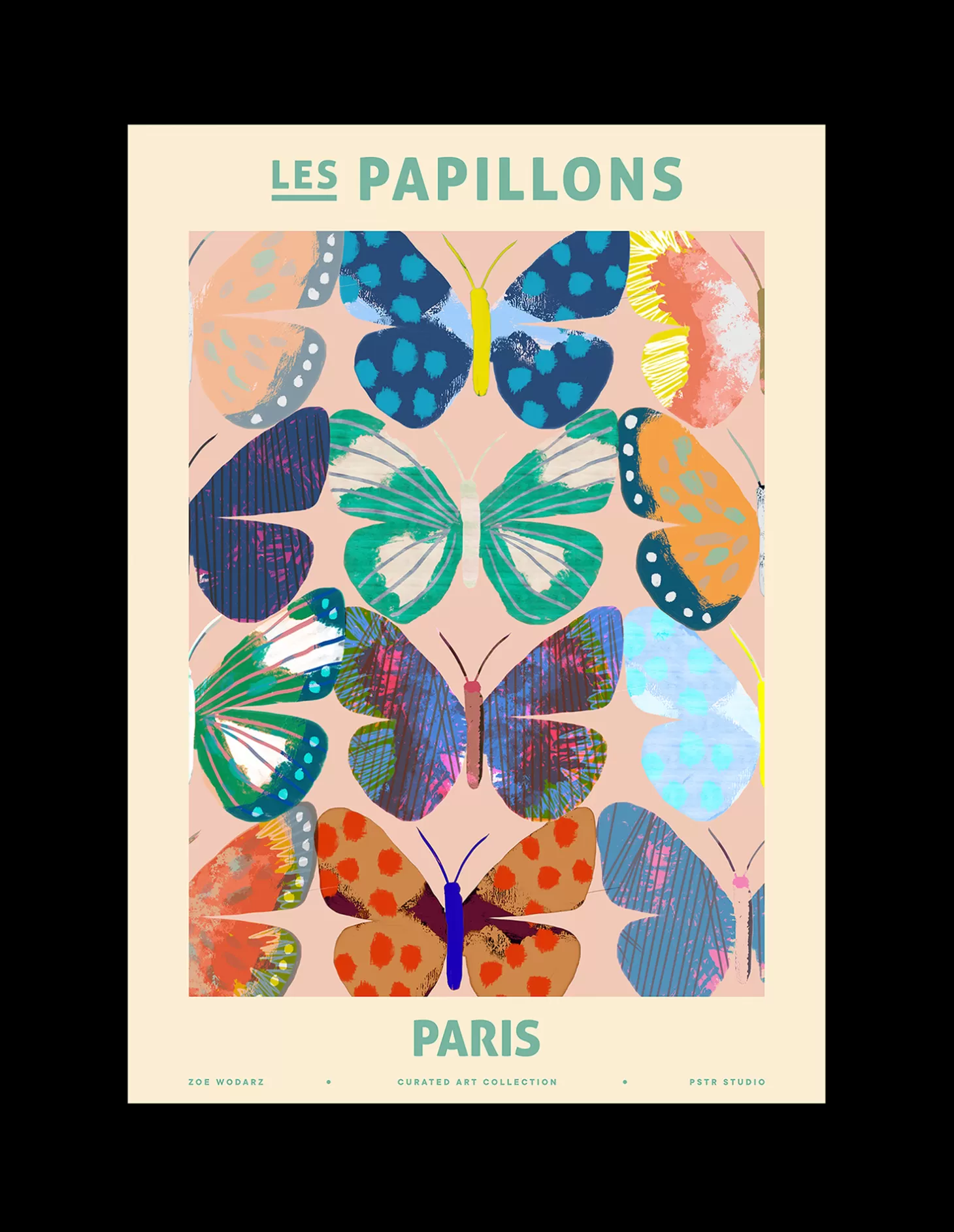 Søstrene Grene Plakat Les Papillons - Paris 50 X 70