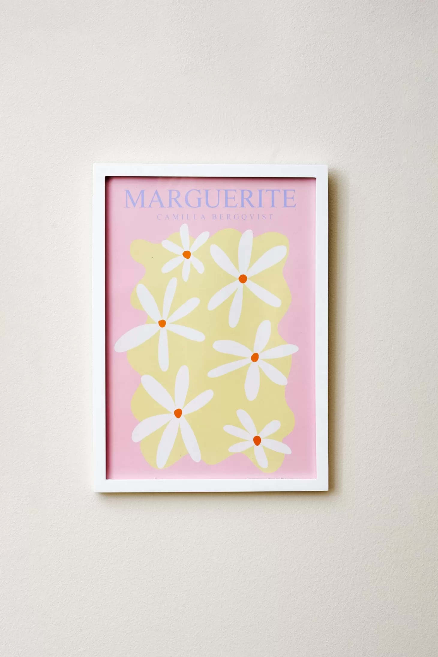 Søstrene Grene Plakat Marguerite Rose A4