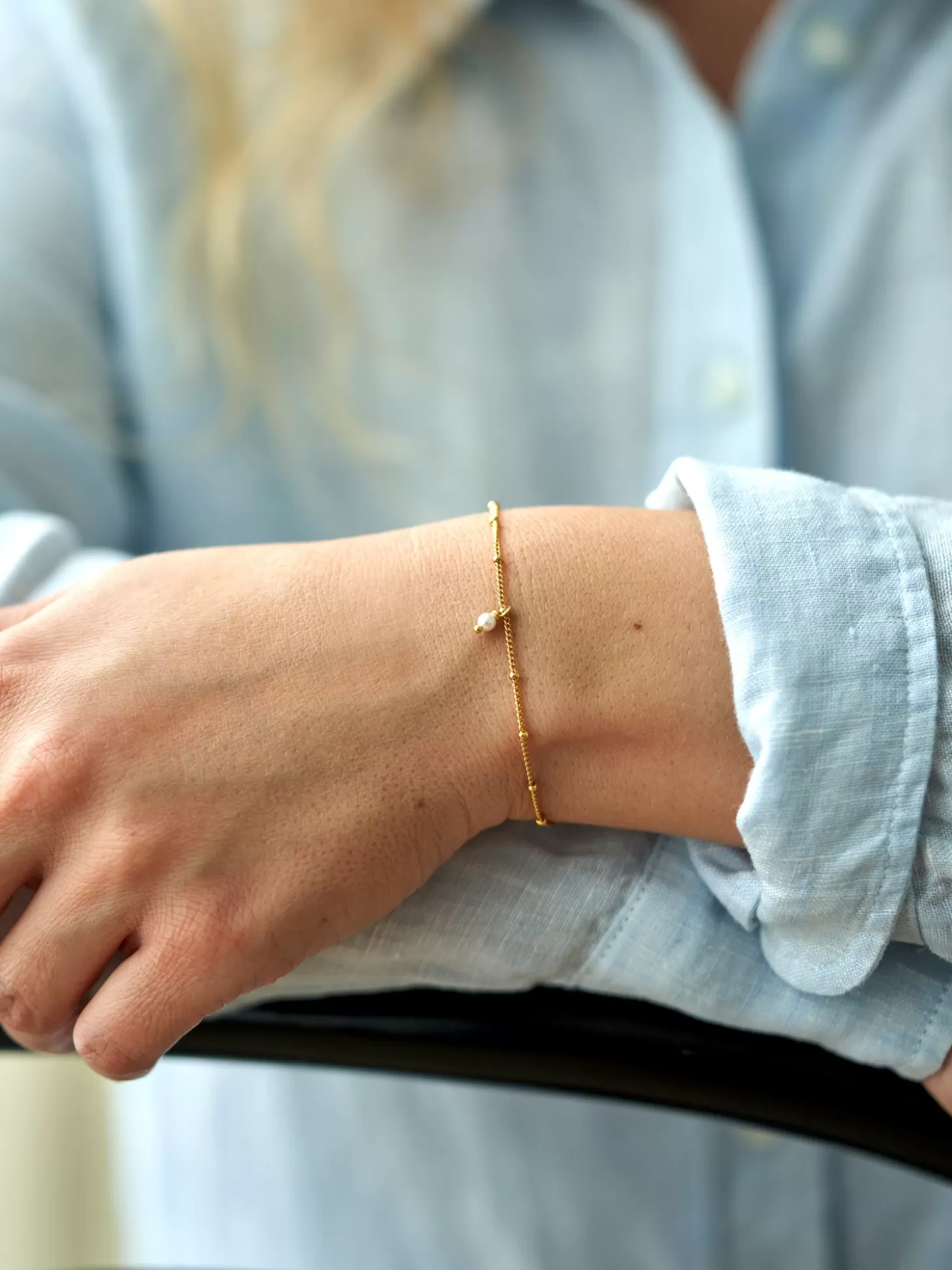 Søstrene Grene Simple Pearl-armbånd