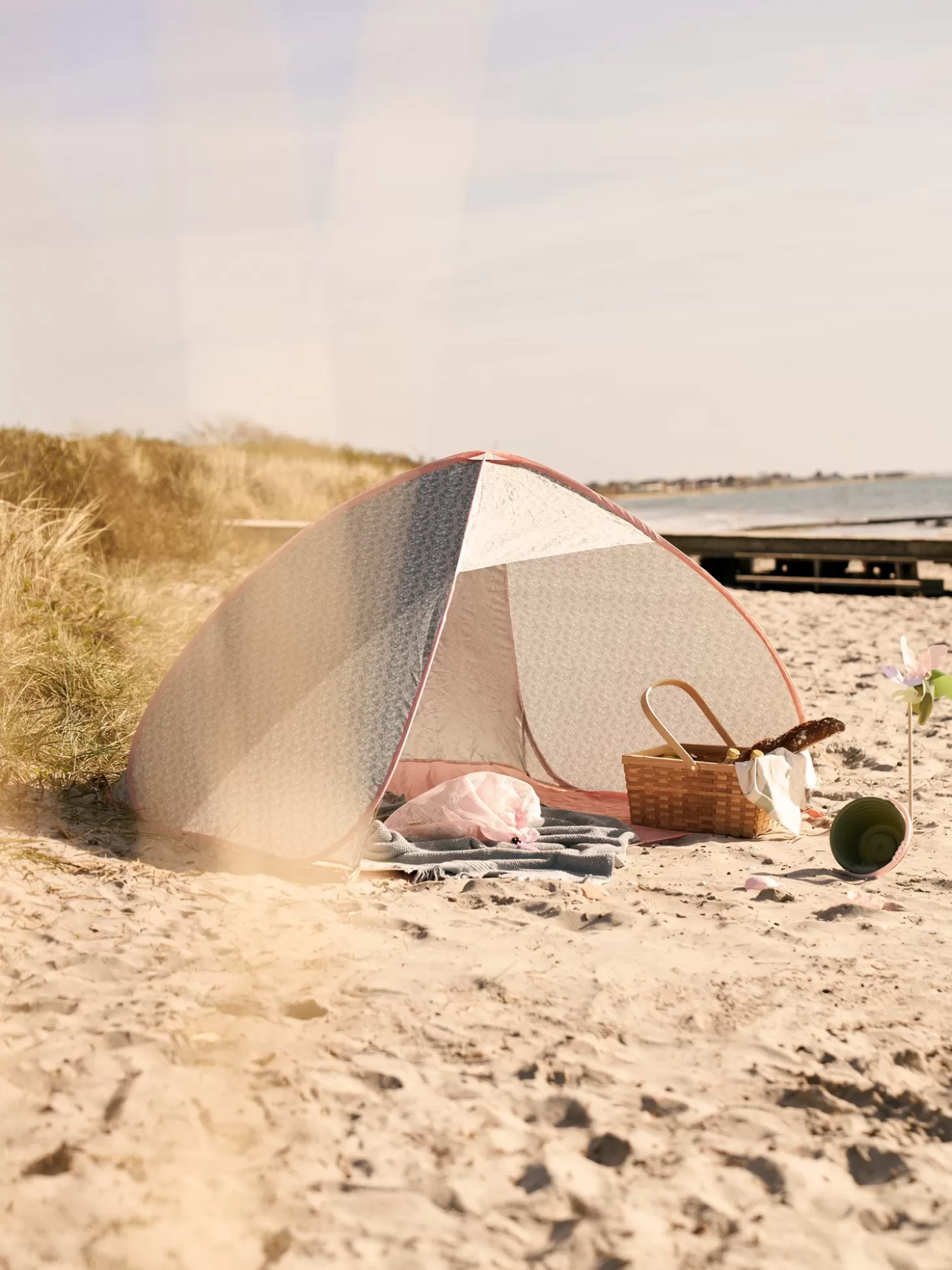 Børn Søstrene Grene Strandtelt Til Børn